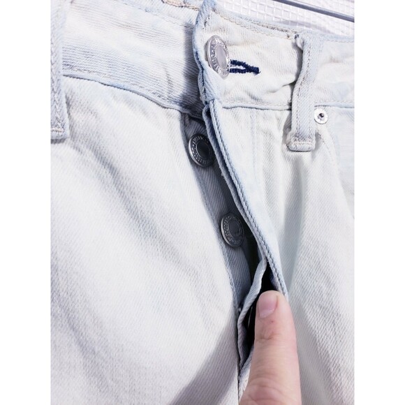 American Eagle Tomgirl Button Fly Destroyed Sexy Jeans Women's size 4 Regular - Picture 4 of 9